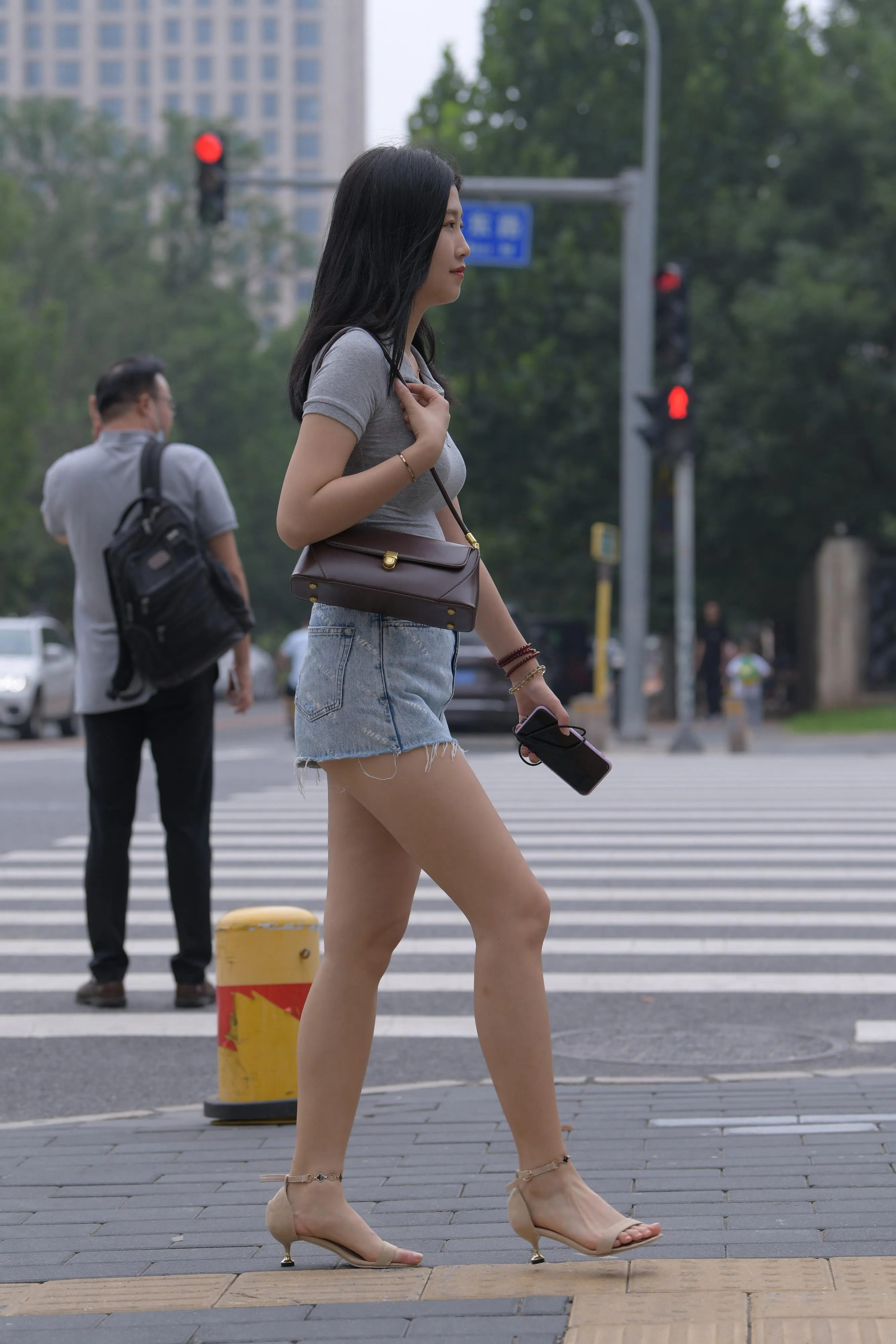 魔镜街拍 NO.169 一只麋鹿摄影-牛仔短裙美女 [235P]插图5